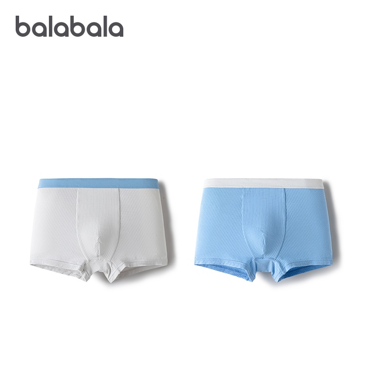 巴拉巴拉男童内裤四角短裤抗菌裆部不夹P两条装206325170103