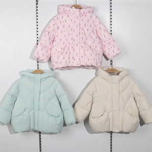 巴拉巴拉童装2025冬装新款女婴幼童短款羽绒服 201425107006