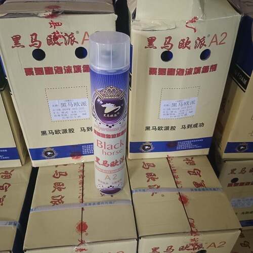 黑马发泡胶聚氨酯泡沫胶门窗填充堵缝泡沫胶聚氨酯膨胀发泡