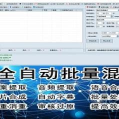 AI全自动视频剪辑大师配音字幕软件搬运混剪自动生成创批量去重