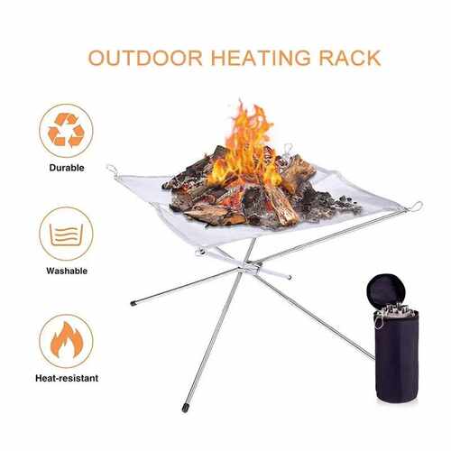 Portable Fire Pit 折叠篝火架 烧烤折叠户外野营焚烧架