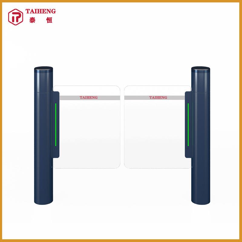 楼宇大厦超市入口宽通道圆柱速通门闸机高端商场不锈钢智能摆闸