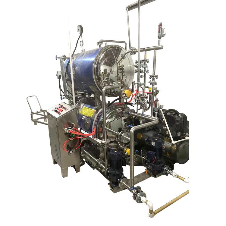 蘑菇杀菌锅海参卧室杀菌釜豆奶高温灭菌设备鹿肉连续灭菌操作流程