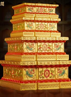 慈缘阁观音财神爷佛像底座加高家用供奉台底坐莲花台供佛佛台摆件