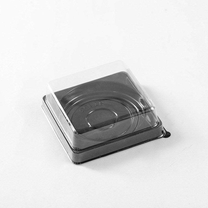 甜甜圈包装盒单个装两个装长方形透明吸塑盒西点烘焙一次性打包盒