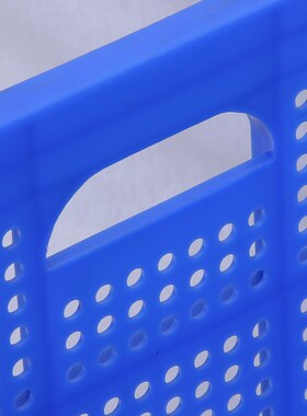 四川恒丰厂家直供塑料圆孔水果筐 多规格白色蓝色圆孔塑料周转筐