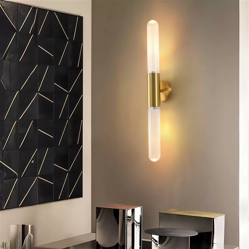 现代简约轻奢风酒店壁灯艺术走廊卧室床头沙发墙壁灯玻璃长管壁灯