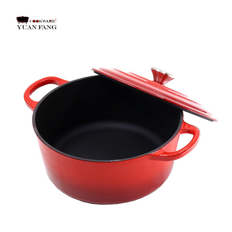 远方精铸 珐琅炖锅不粘汤锅18cm22cm25cm双耳搪瓷炖锅