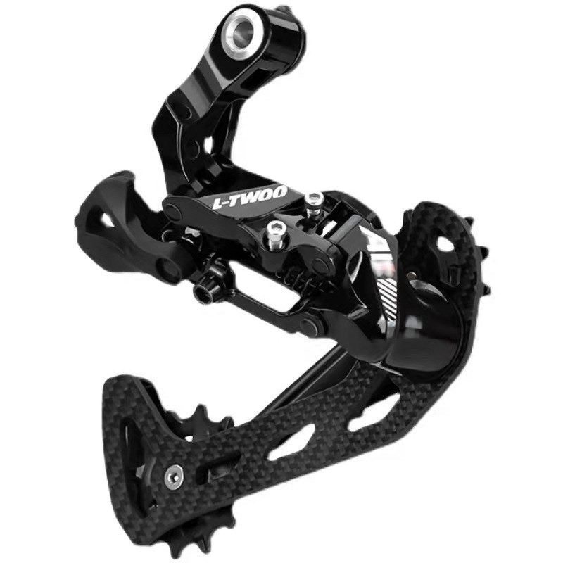 LTWOO蓝图AT黑红标碳纤维 111速压铸指拨加长腿后拨50/52T套件