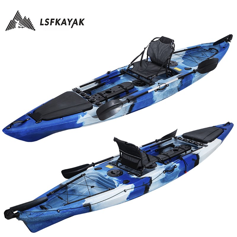 滚塑皮划艇 塑料皮划艇 塑料钓鱼船户外钓鱼船3.95米钓鱼船钓鱼艇