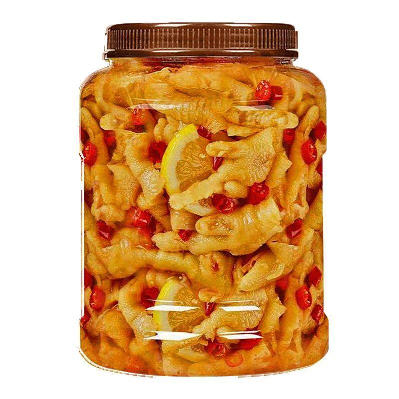 去骨凤爪去骨鸭掌酸辣柠檬无骨鸡爪泡椒脱骨休闲小零食