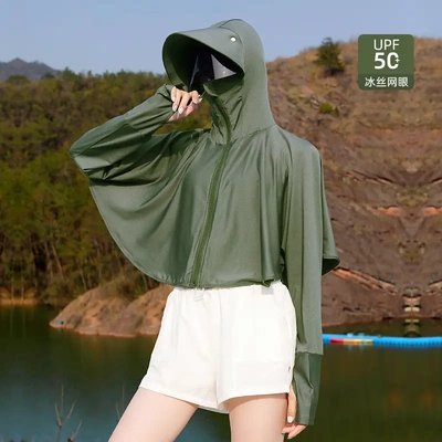 防晒衣女防紫外线夏季冰丝网眼