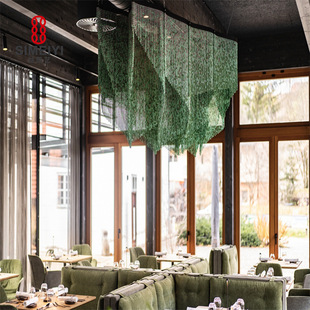 金属垂帘铝质金属门帘装饰网帘展厅装饰帘吊顶餐厅酒店