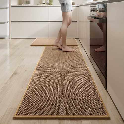 厨房地垫防滑防油防水地毯免洗可擦家用长条垫子耐脏门垫吸水脚垫