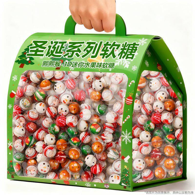 圣诞节糖果创意可爱夹心