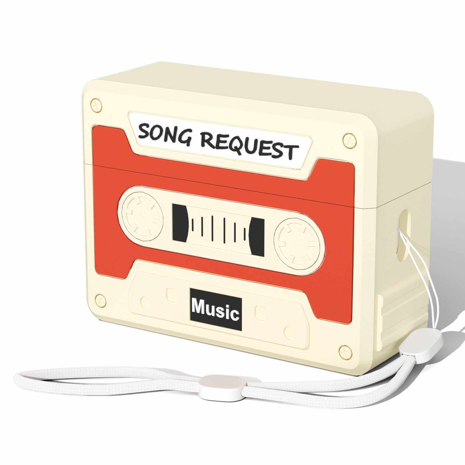 适用于AirPods Pro (2nd Gen）/AirPods Pro2 复古磁带硅胶耳机套