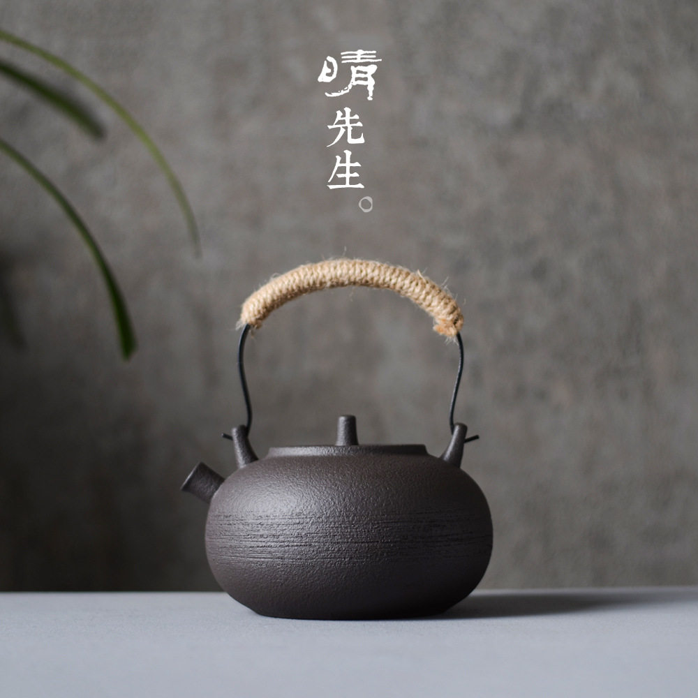 家用陶瓷茶具泡茶烧水壶茶壶陶壶圆形电陶炉煮茶炉小茶炉1000毫升
