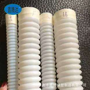 聚四氟乙烯透明波纹管 四氟透明管 法兰连接四氟软管 PTFE软管