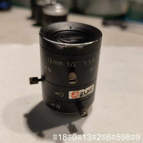 ZLKC工业相机镜头，6-12mm变焦，1/2 靶面，F1: