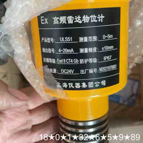 上海仪器集团 高频雷达物位计 ULS51