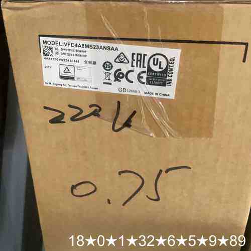 MS300变频器，VFD4A8MS23ANSAA，原