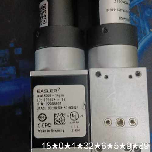 巴斯勒工业相机，型号acA2500-14gm，新加坡产，几乎