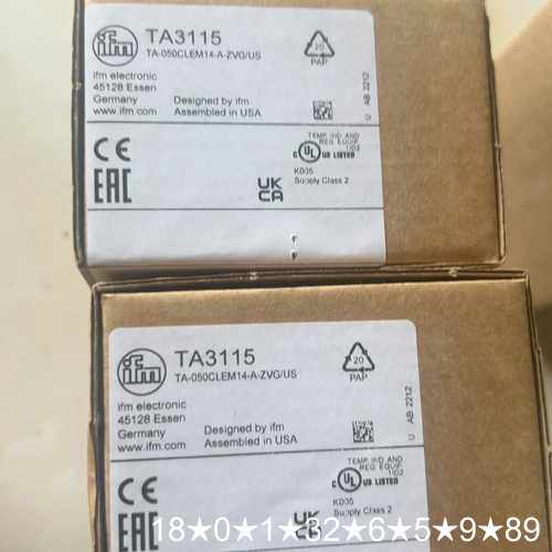 ifm温度传感器，型号TA3115，TA-0