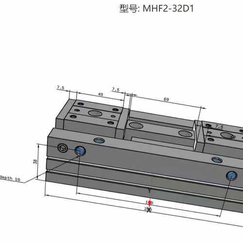 气缸MHF2-32D1秒发