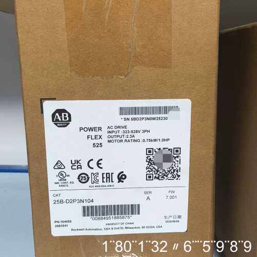 AB变频器25B-D2P3N104正品，PowerF
