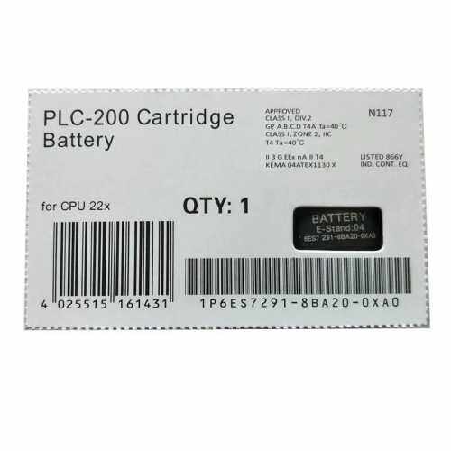 询价6ES7291-8BA20-0XA0S7-200PLC电池6ES7 291-8BA2O-OXAO