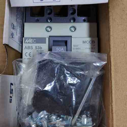 Ls塑壳断路器 ABS 53B，3P50A，4只。未拆(议价）