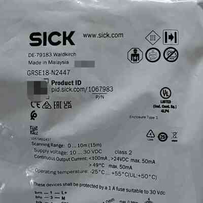SICK西克光电传感器GRSE18-N2447，马来西亚制造(议价）