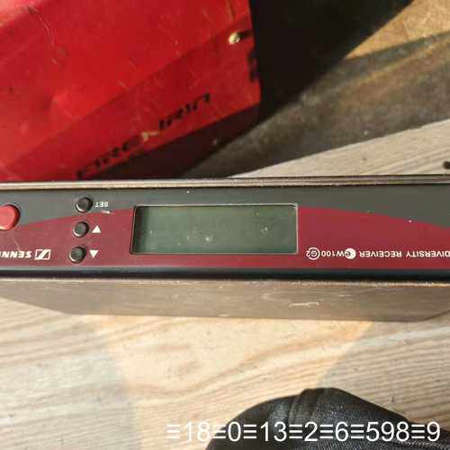森海塞尔sennheiser ew100g2接机,通电正常