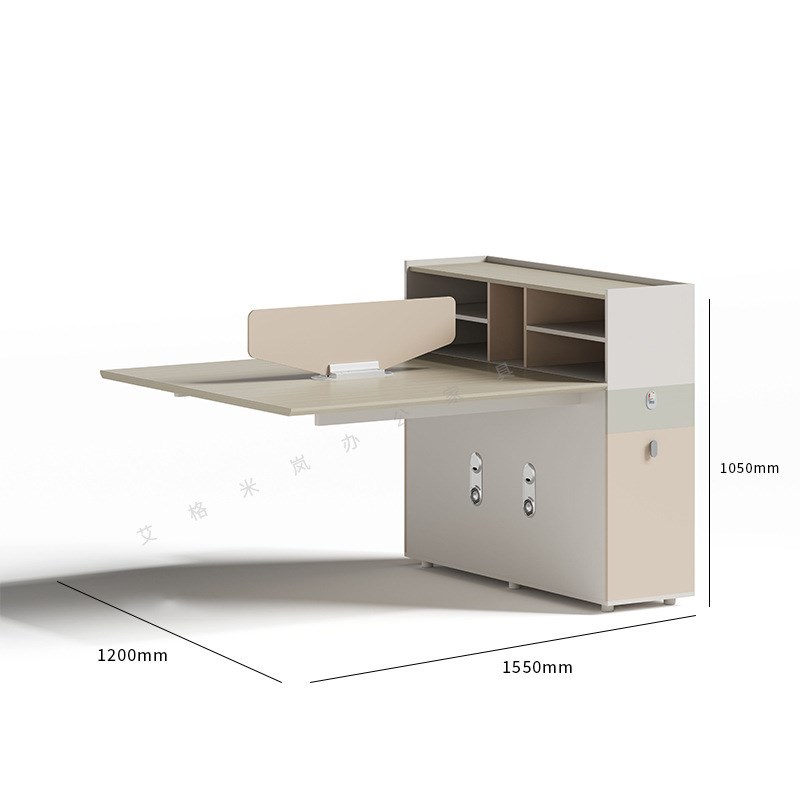财务办公桌现代简约职员办公桌组合员工工位卡座双人位屏风卡位无