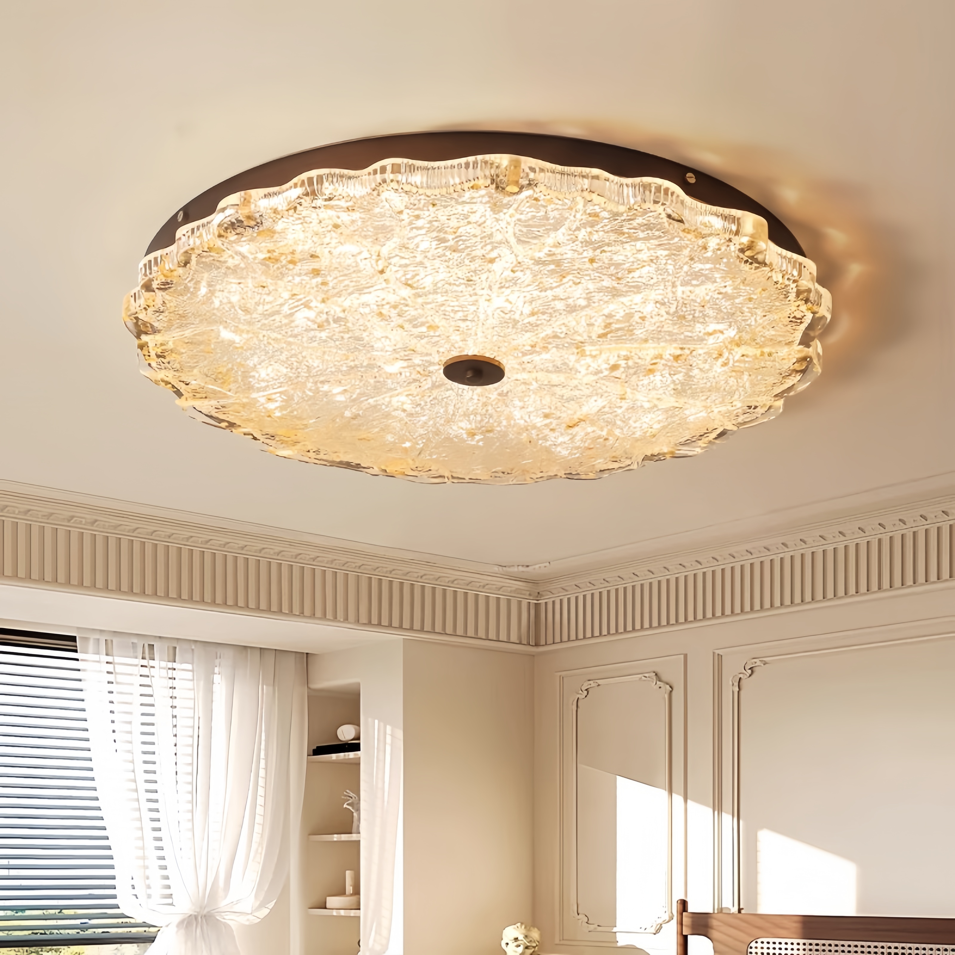 美式复古设计师中古风卧室吸顶灯