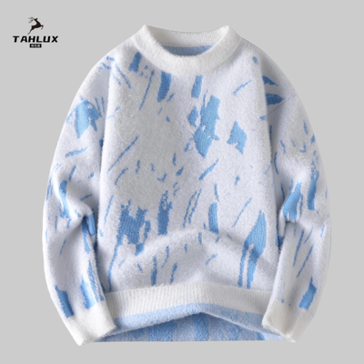 软糯毛衣男圆领加厚针织衫