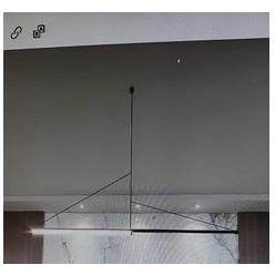 创意前卫几何样板极简LED餐厅吊灯后现代吧台三角形吊灯房圆形