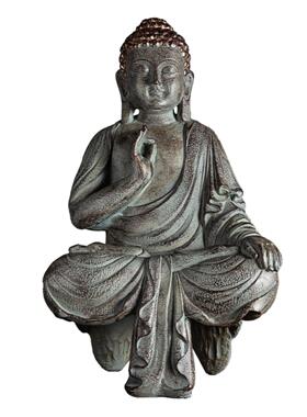 新中式现代禅意树脂佛像摆件如来佛祖佛头家居玄关释迦牟尼招财