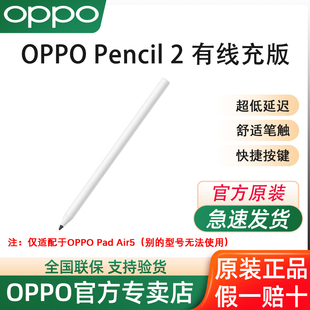 OPPO Pencil 2 有线充版手写笔 适配于Pad Air5平板触控笔 超低延迟 舒适笔触 快捷按键 别的平板不支持