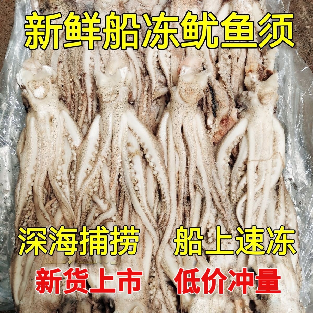 鱿鱼头原料阿根廷鱿鱼头板冻鱿鱼须新鲜鱿鱼爪烧烤穿串铁板食材