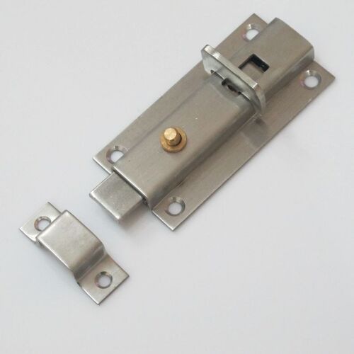 不锈钢加厚弹簧插销自动门插销明装插销手动插销门栓门扣