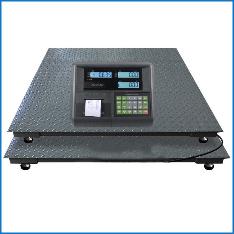 上海耀华带打印小票电子平台秤A2P打印重量价格电子地磅秤1-吨