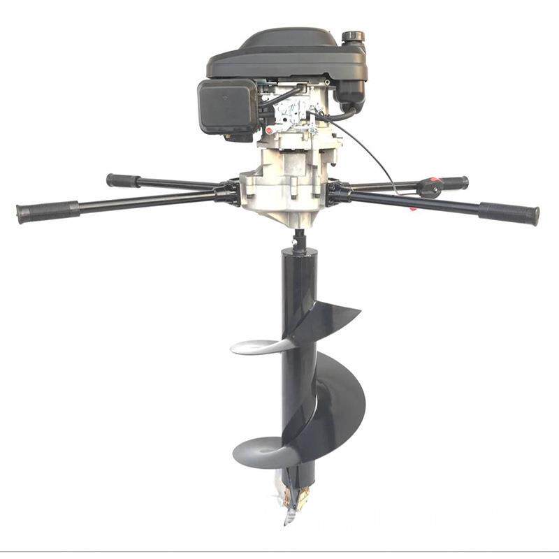 173cc四冲程植树挖坑设备双人操作有机肥地钻植树汽油挖坑机