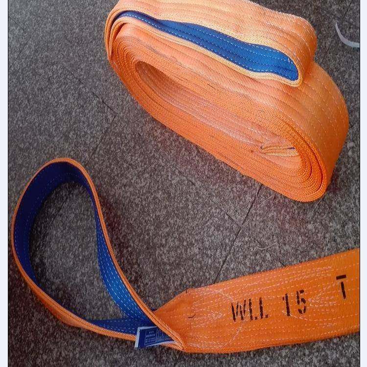 圆形起重吊绳扁平吊装带涤纶柔性吊带质保一年港口环形