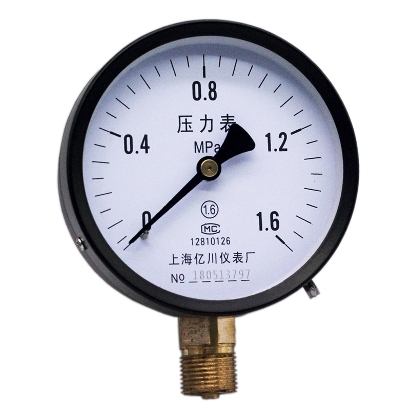 Y100压力表0-1.6 1 2.5 40 25 60MPA普通压力表水压表低压气压表