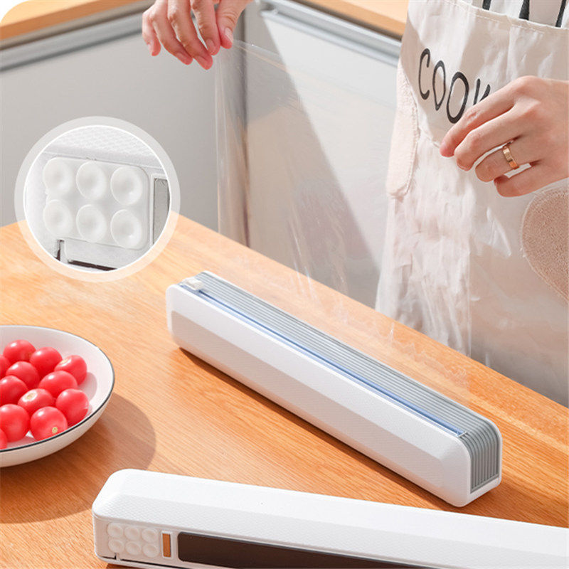 保鲜膜切割器家用保鲜膜罩食品专用切割盒磁吸冰箱神器桌面吸盘架,厨房/烹饪用具,保鲜膜切割器,淘宝优惠券,粉丝福利购,淘宝优惠卷