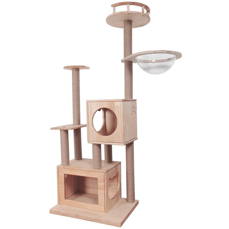 全实木大型猫爬架猫树猫窝一体猫抓柱猫咪跳台太空舱豪华别墅板梯,宠物/宠物食品及用品,猫爬架,淘宝优惠券,粉丝福利购,淘宝优惠卷