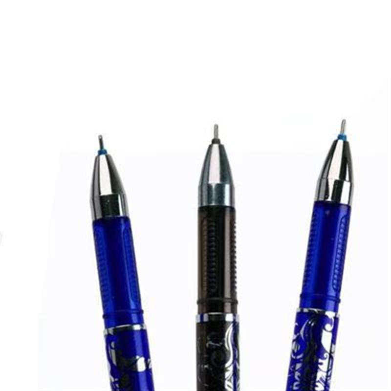 奥德美摩磨乐可擦笔蓝色可擦中性笔0.5针管黑色热魔摩磨消易擦笔