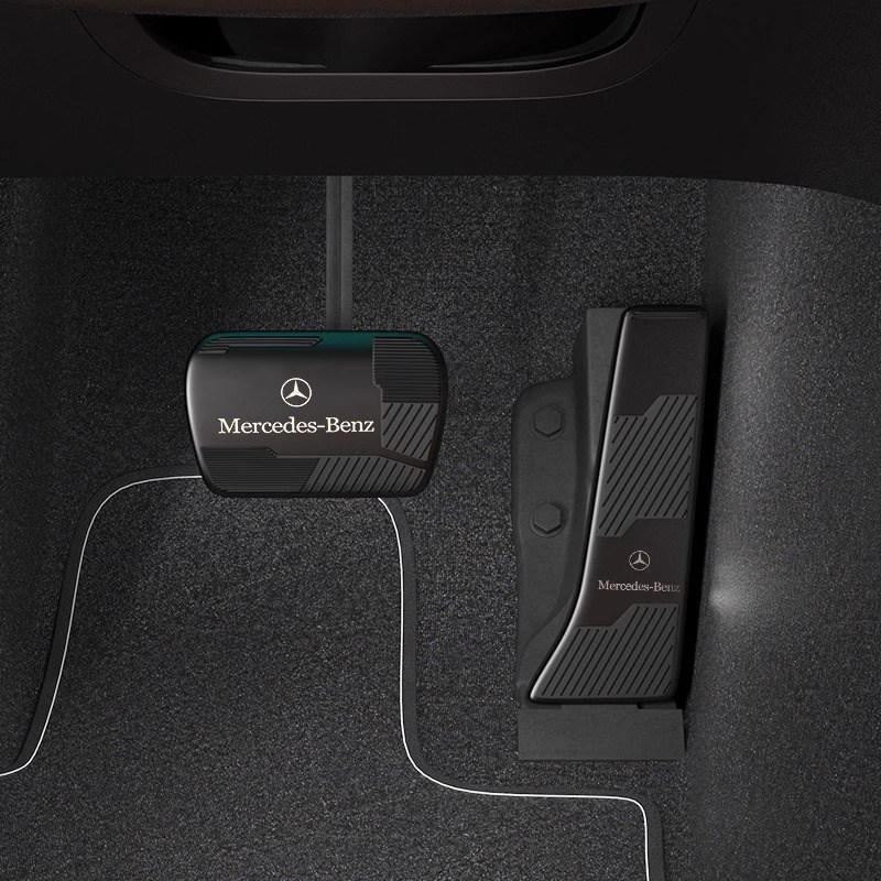 适用于奔驰刹车油门脚踏板E300C260L/GLC300E级C改装内饰用品配件