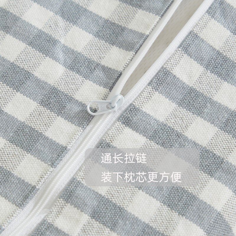 a类纯棉老粗布凉席40x60乳胶枕套定制全棉30x50儿童记忆枕头套